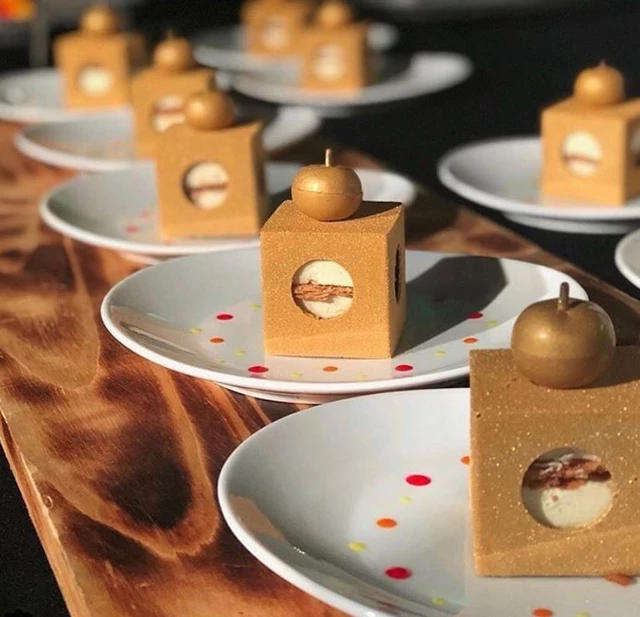 Global Forum Dinner - Fortune Mag - Plated desserts