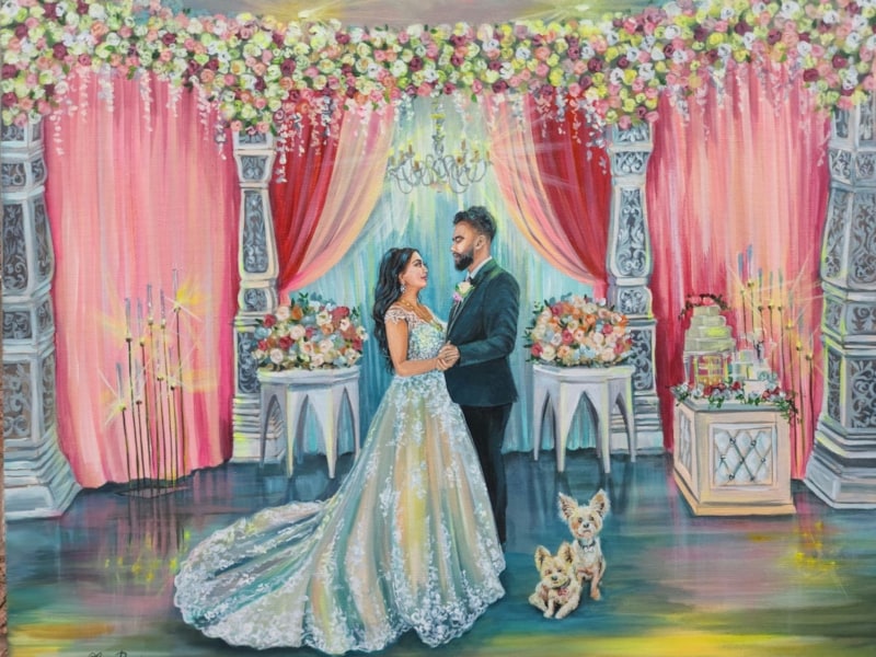 Live Wedding Painter Toronto | Olga Pankova Portrait Artist profile photo