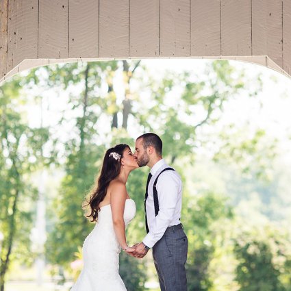 Casablanca Bridal featured in A Romantic Wedding at Ruthven Park!