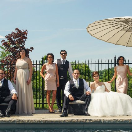 Capelli Hair Salon featured in Elizabeth & Bill’s Elegant Wedding at Crystal Fountain