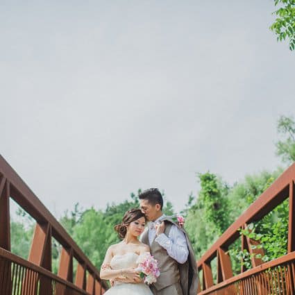 Grand Catering featured in Erika & Eric’s Beautiful Summer Wedding At Miller Lash House