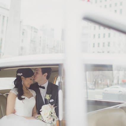 Ivory & White Bridal featured in May & Justin’s Park Hyatt Hotel Wedding