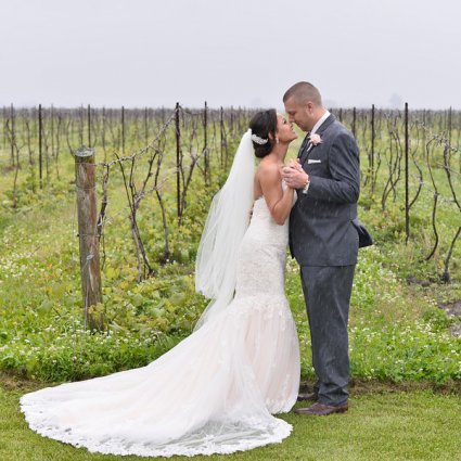 Beauty by Janet Ford featured in Carla & Rich’s Wedding at Holland Marsh Winery
