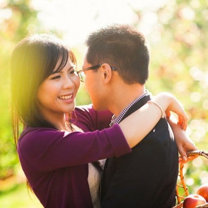 Lisa Mark Photography featured in Katherine & Justin’s Orchard Engagement Session at Chudleigh’…