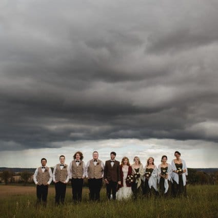 Thumbnail for Kendra and Michael’s Fall Wedding at Polmenna Barn