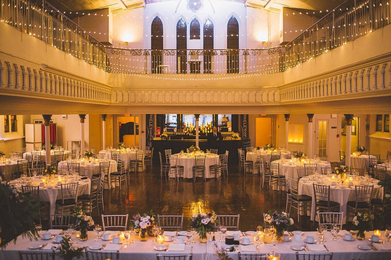 Hero image for Nona and Jamie’s Luxe Winter Wedding at Berkeley Church & Fieldhouse
