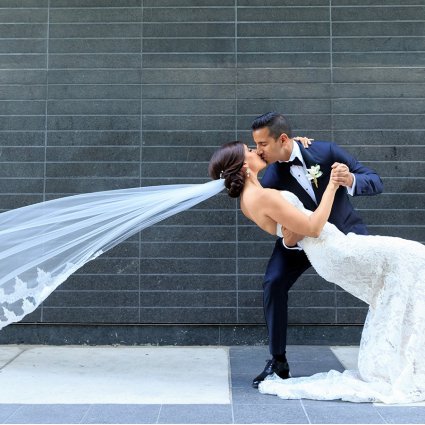 Queue Signs featured in Nasim and Tariq’s Gatsby Wedding At Palais Royale