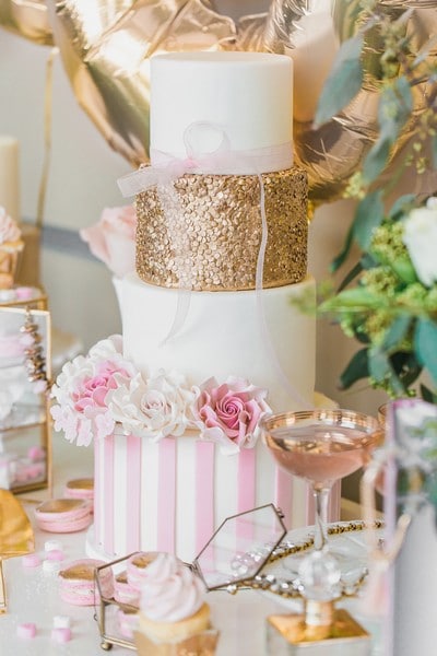 Pink and Gold Romantic Valentine's Day Inspired Shoot