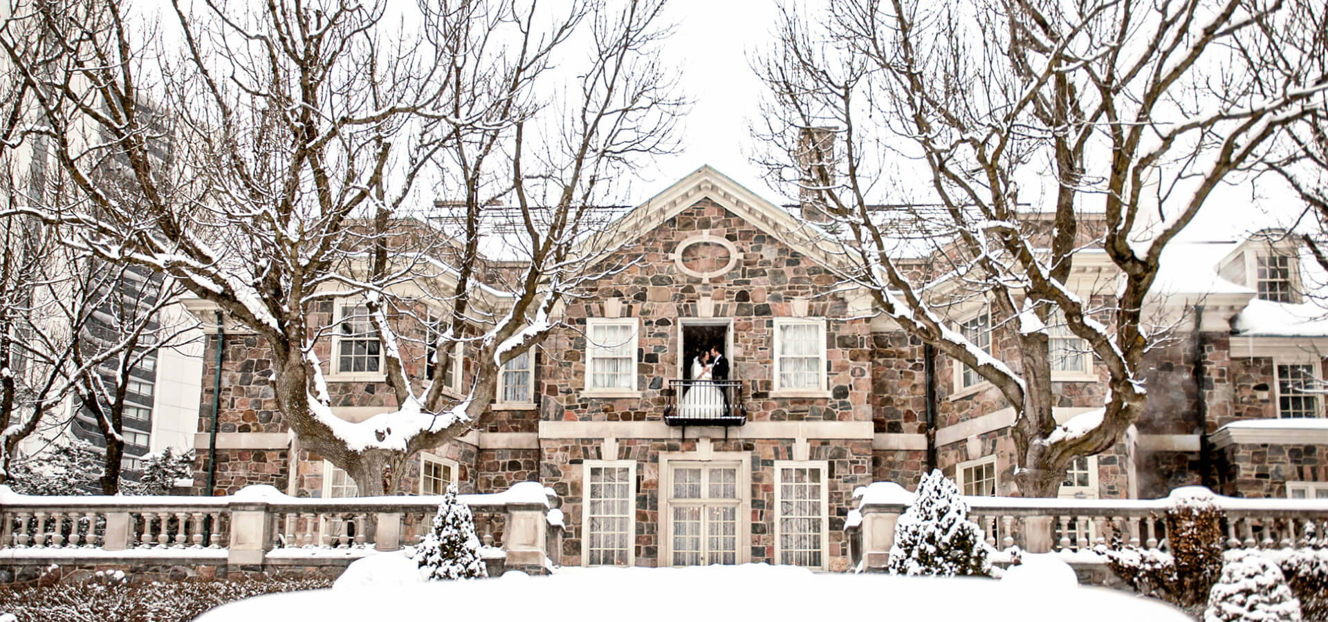 Hero image for Hajar and Ryan’s Winter Wedding at Graydon Hall Manor