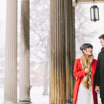 The Bride's Project featured in Karen and Frank’s Urban Winter Wedding at Hotel Ocho