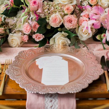 Sharleez Bridal featured in A Romantic Blush and Cream Styled Shoot