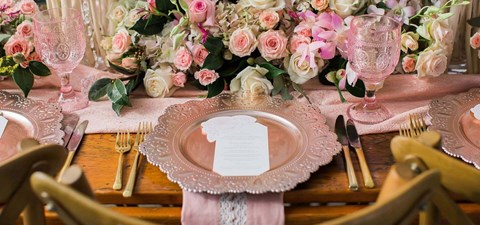 A Romantic Blush and Cream Styled Shoot