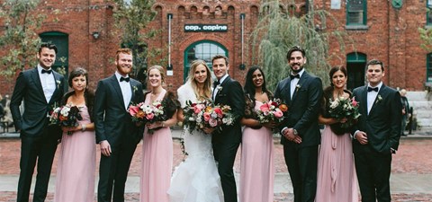 Robyn and Mike's Ultra Romantic Wedding at The Distillery District - Loft