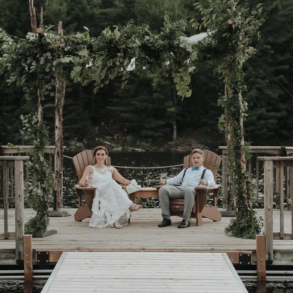 Luxury Coach featured in Maddie and David’s Romantic Cottage Wedding