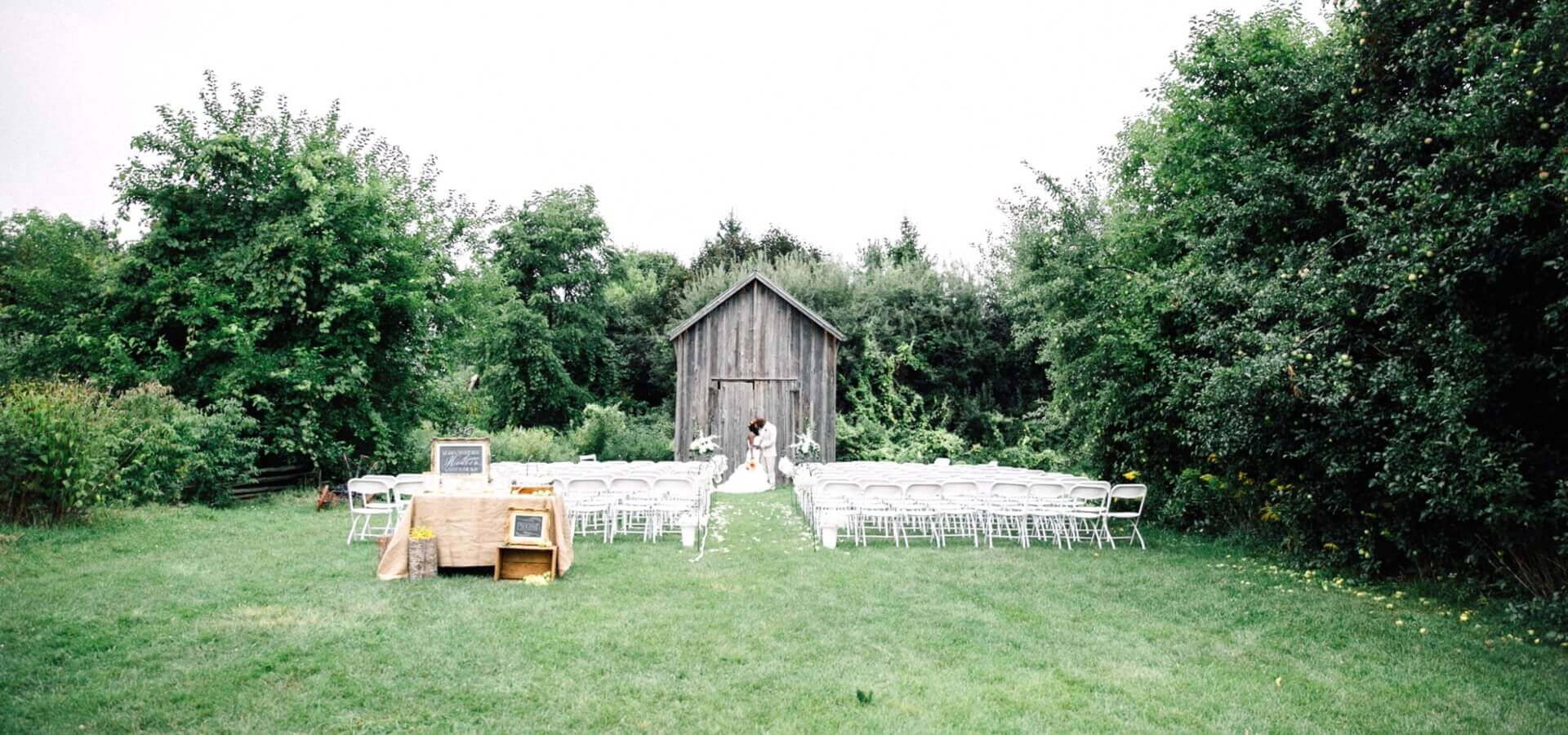 Hero image for Ruby and Charles’ Southern Rustic Themed Wedding at Markham Museum