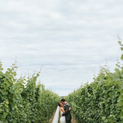 Liquid Entertainment featured in Maranda and Chad’s Stunning Rustic Wedding at Honsberger Estate