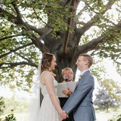 Ashley Readings featured in Rebecca and Zeb’s Magical Wedding at Cherry Avenue Farms