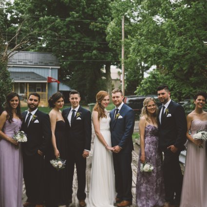 Treeline Catering featured in Jess and Conrad’s Intimate Wedding At Alton Mill Arts Centre