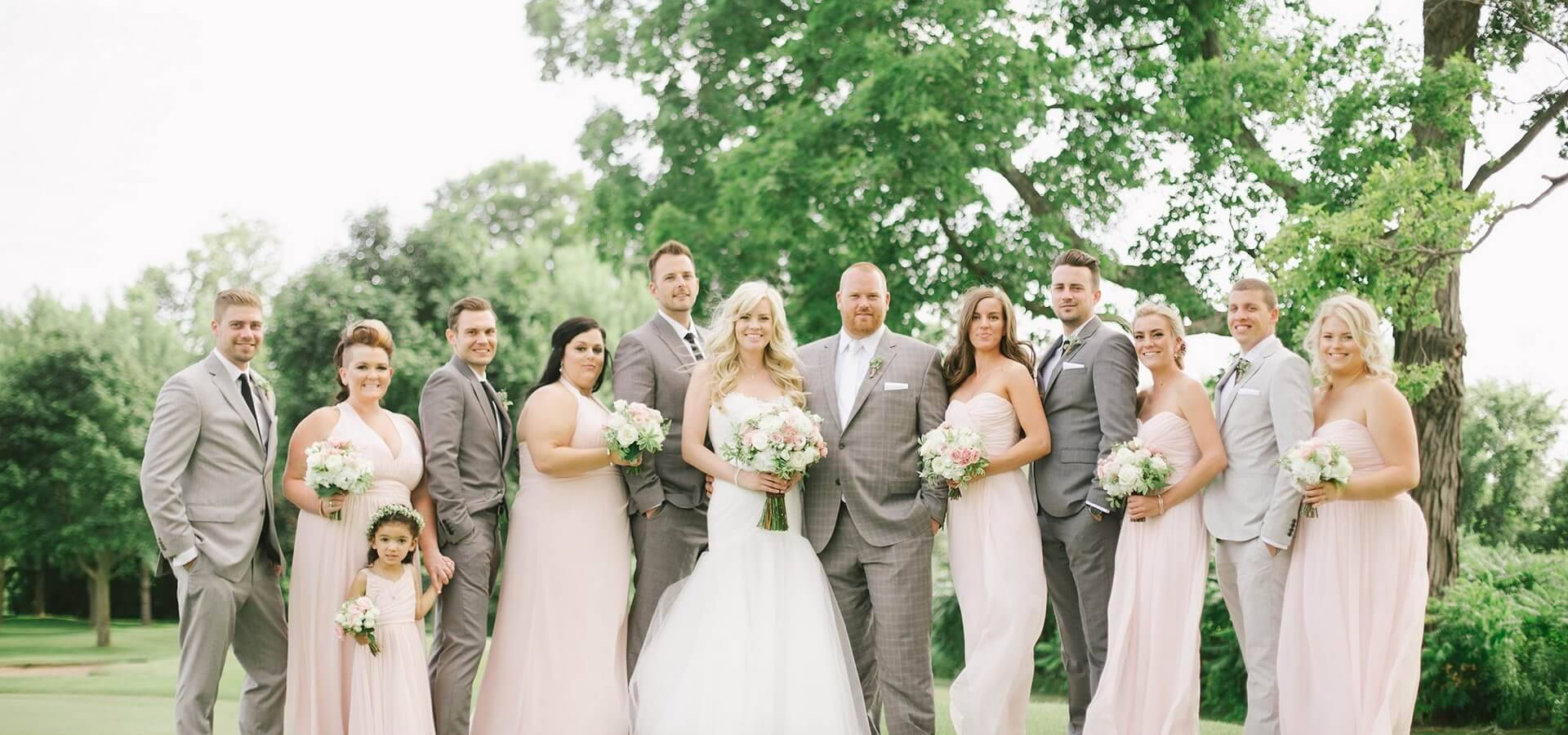 Hero image for Karly and Tyler’s Charming Wedding at Deer Creek Golf Club