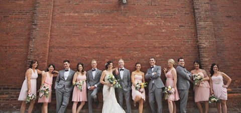 Victoria and James' Romantic Urban Wedding at The Burroughes