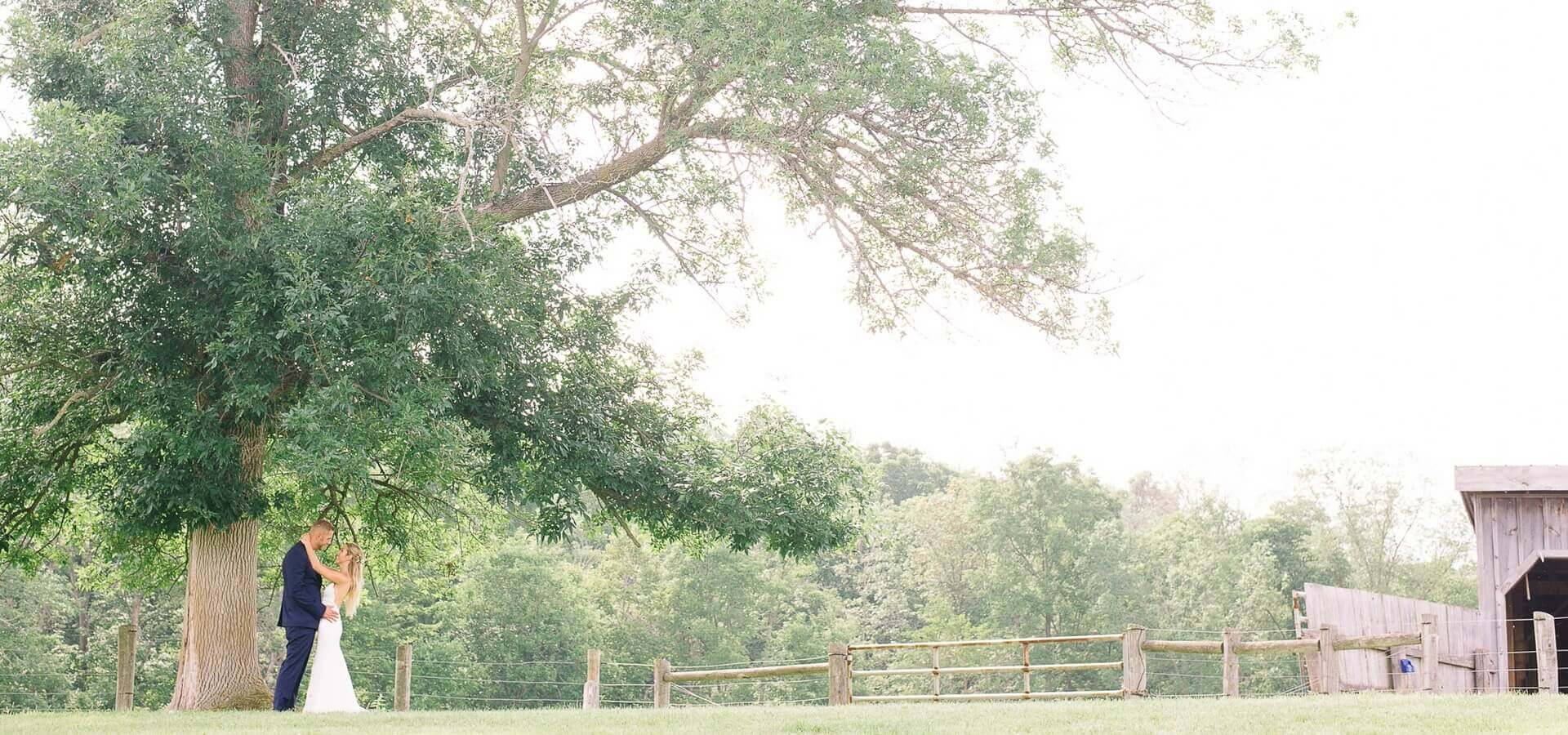 Hero image for Amber and Andrew’s Gorgeous Barn Wedding at Twin Creeks Farm