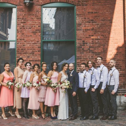 Thumbnail for Lily and Tony’s Vintage Wedding In Toronto’s Historic Distill…