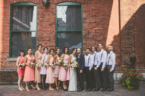 Lily and Tony's Vintage Wedding In Toronto's Historic Distillery District