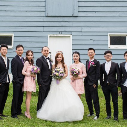 Vera Wang featured in Miao and Kenny’s Provence Lavender Farm Themed Wedding at Ang…