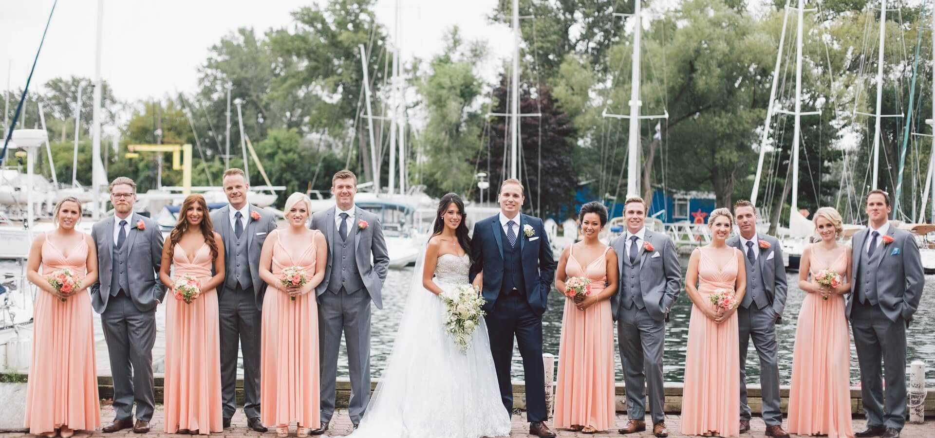 Hero image for Megan and James’ Gorgeous Lake View Wedding at the Royal Canadian Yacht Club