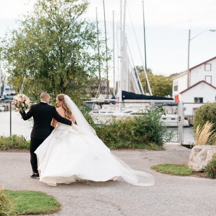 Photobooth by Babylon featured in Hayley and Zack’s Elegant Wedding at Queen’s Landing