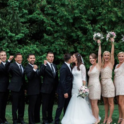 AB Limousine Services featured in Brittany and Trevor’s Romantic Wedding At The Miller Lash House