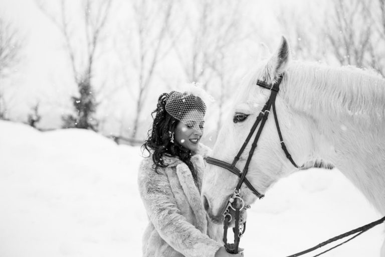 Hero image for Cristina and Marcello’s Intimate Winter Wedding