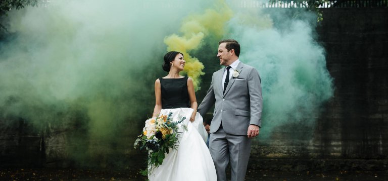 Hero image for “Artistic Modern Meets Classical” for Amanda and James’ Wedding