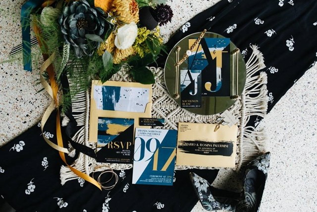"Artistic Modern Meets Classical" for Amanda and James' Wedding