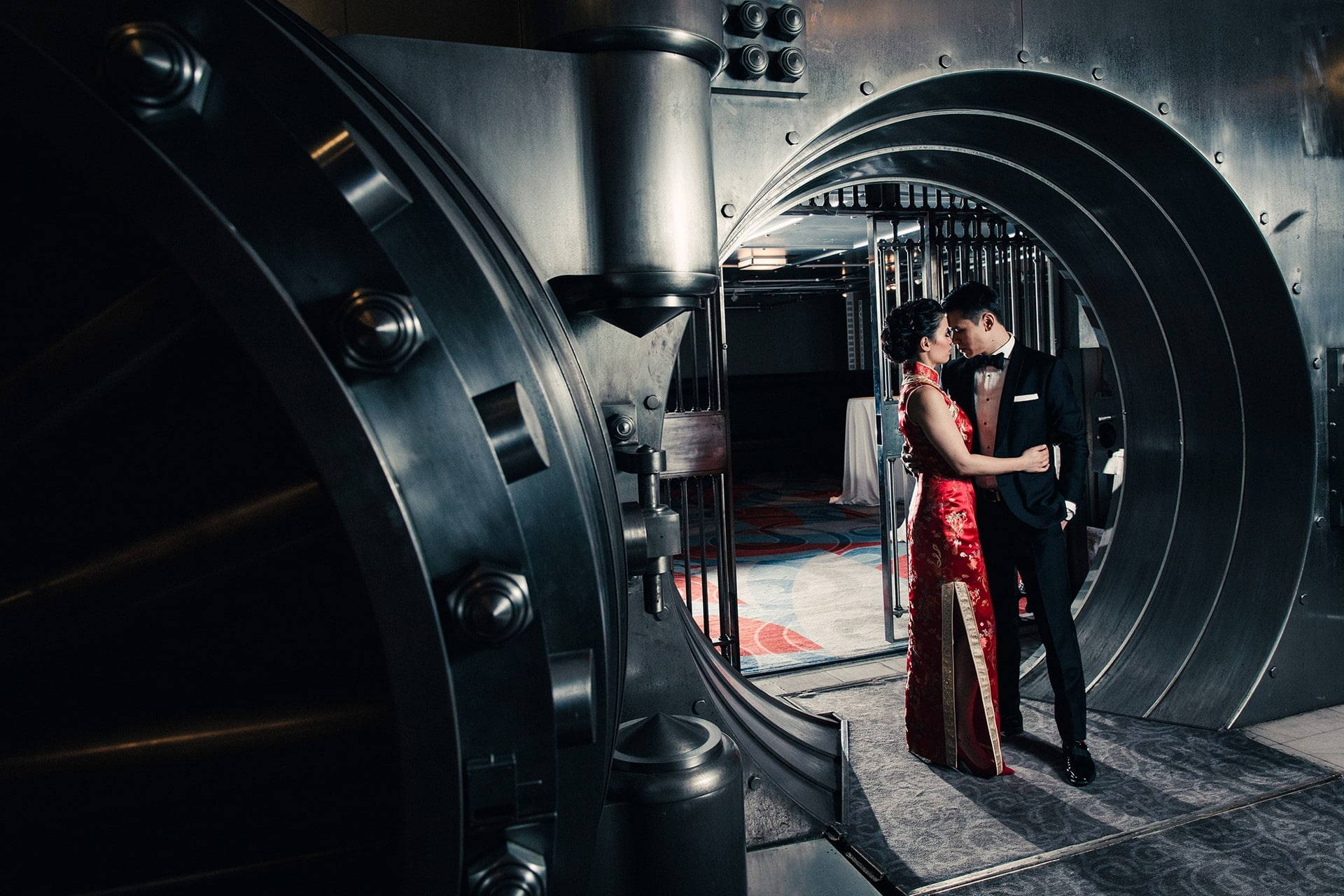 Hero image for Stefanie and Steven’s Elegant Black-Tie Wedding at One King West