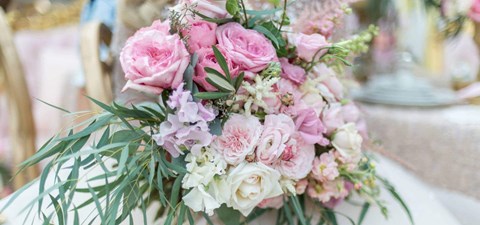 A Stunning Pink Flower Inspired Styled Shoot