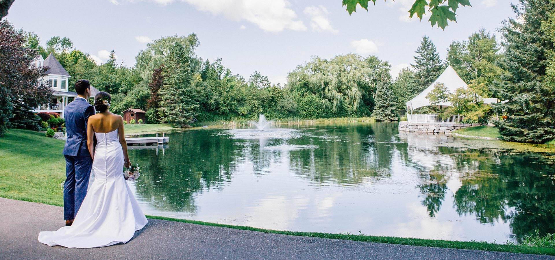 Hero image for Ashley and Jeffrey’s White-and-Blush Wedding at Nestleton Waters Inn