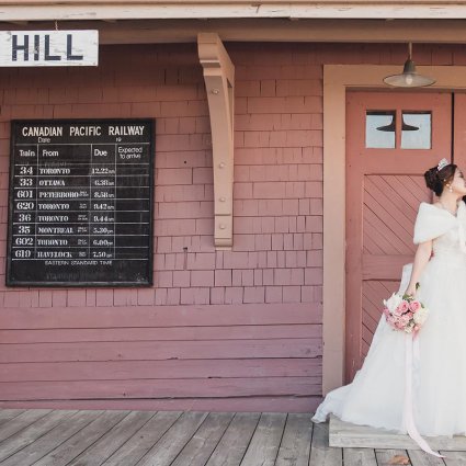 Babylon Decor featured in Cecilia and Raymond’s Pretty Pink and Gray Wedding at The Hil…