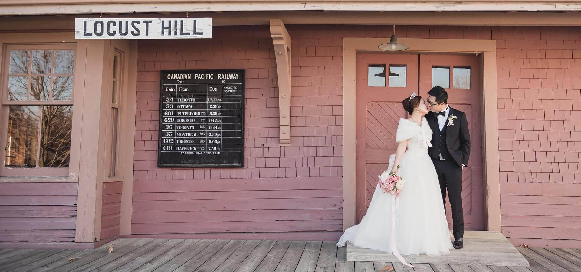 Hero image for Cecilia and Raymond’s Pretty Pink and Gray Wedding at The Hilton Hotel