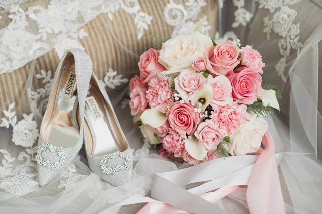 Cecilia and Raymond's Pretty Pink and Gray Wedding at The Hilton Hotel