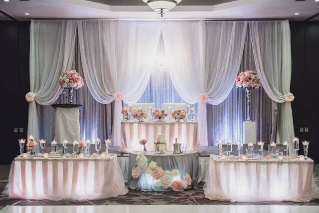 Cecilia and Raymond's Pretty Pink and Gray Wedding at The Hilton Hotel