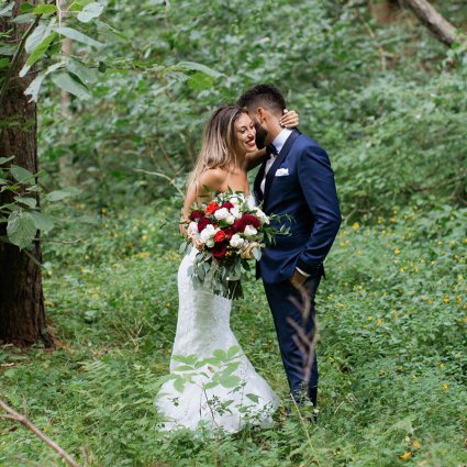 Wing Night featured in Cristina and Andy’s Romantic Wedding at Paramount EventSpace