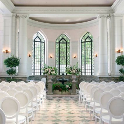 Bisous Events featured in Lauren and Sacha’s Beautiful Wedding in the Glass Pavilion at…