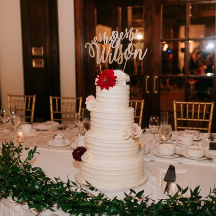 Yummy Stuff Bakery featured in Samantha and Rob’s Stunning Wedding at The Boulevard Club
