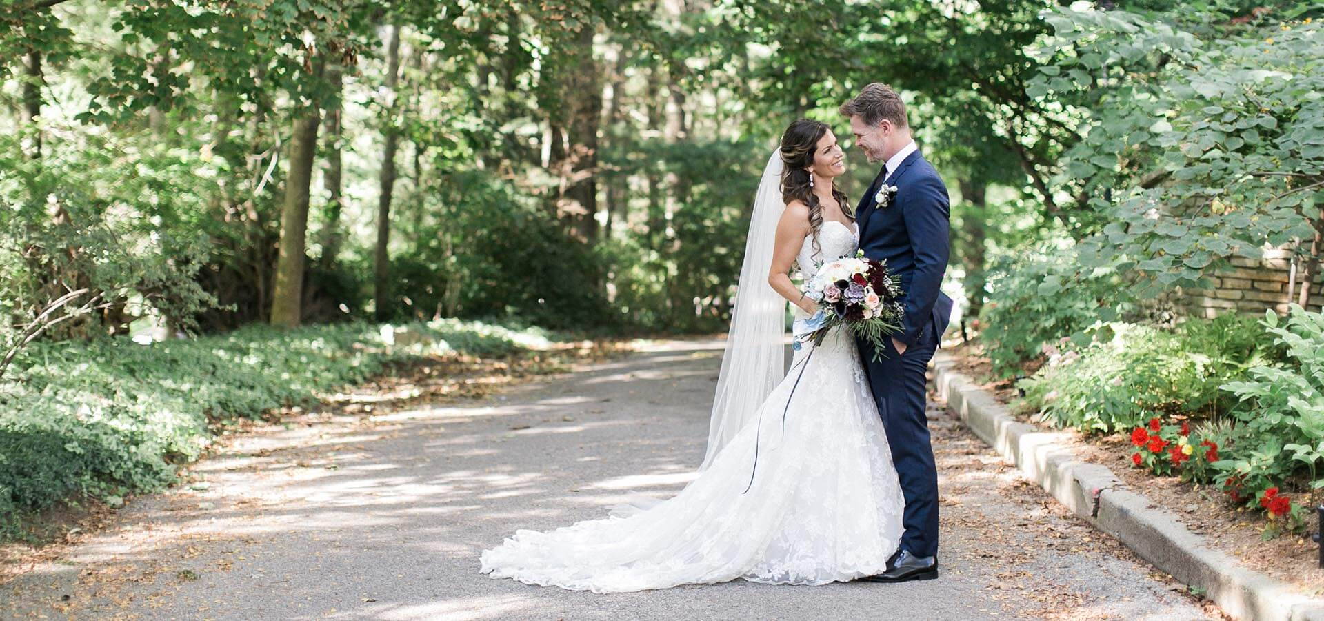 Hero image for Ashley and Brian’s Intimate Wedding at Ancaster Mill