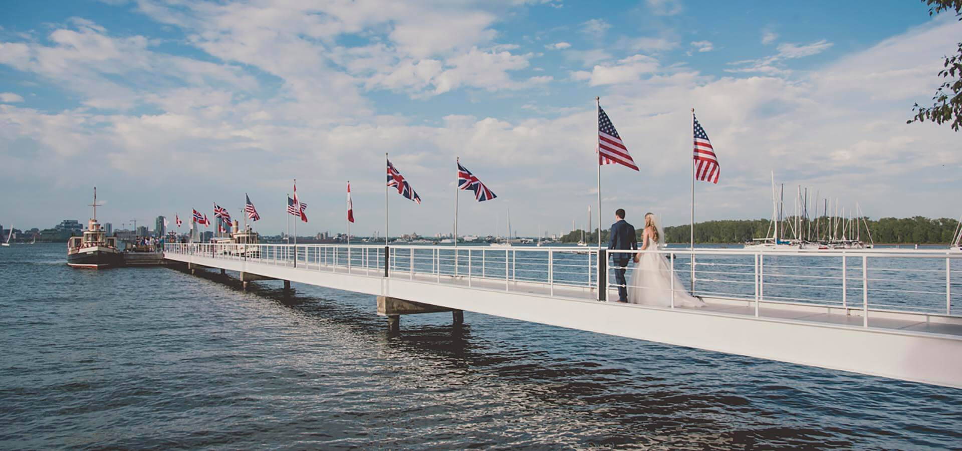 Hero image for Michelle and Scott’s Nautical Wedding at The Royal Canadian Yacht Club