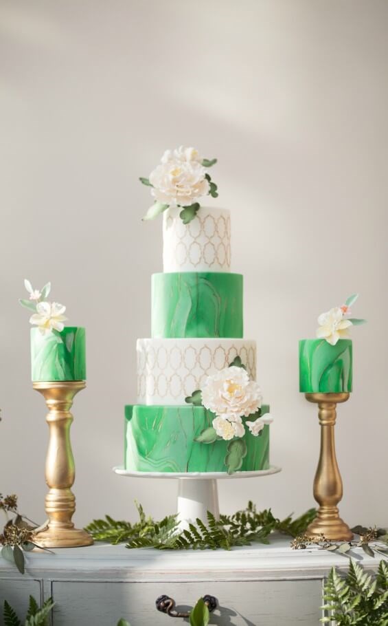A Stunning Green-and-Gold Style Shoot at Aga Khan Museum