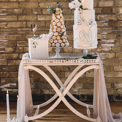 Cakelaine featured in Style Shoot: A Sultry Industrial Garden Romance