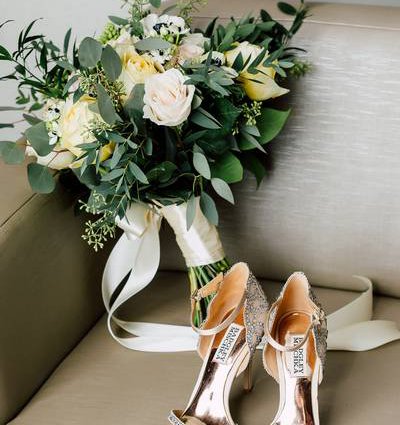 Immanuel Florist featured in Iliana and Michael’s Simply Elegant Wedding at Malaparte