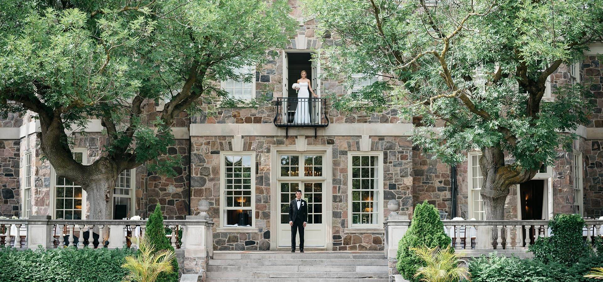 Hero image for Amanda and James’ Elegant Wedding at Graydon Hall Manor